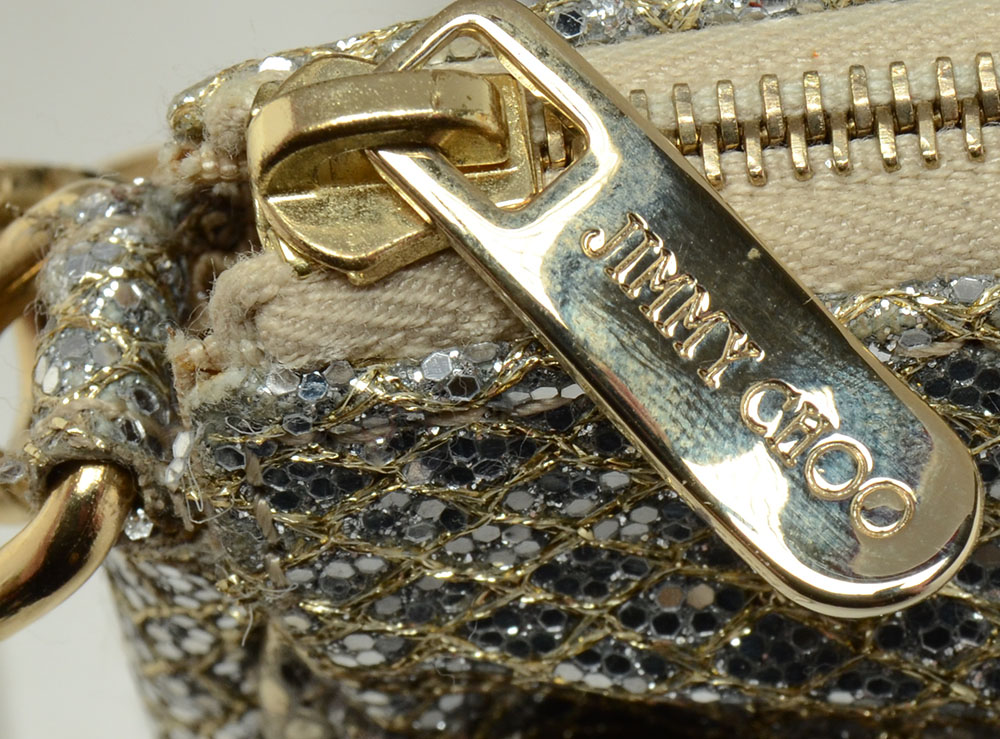Jimmy Choo Metallic Glitter Handbag