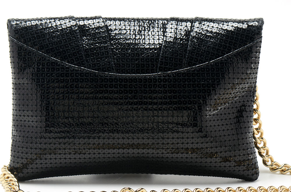 Henri Bendel Fold-Over Sequin Clutch