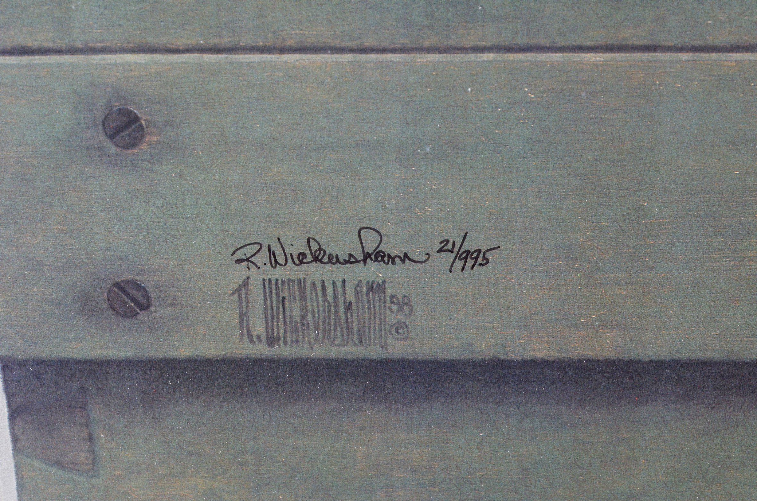 R. Wickersham Signed Limited Edition Offset Lithograph