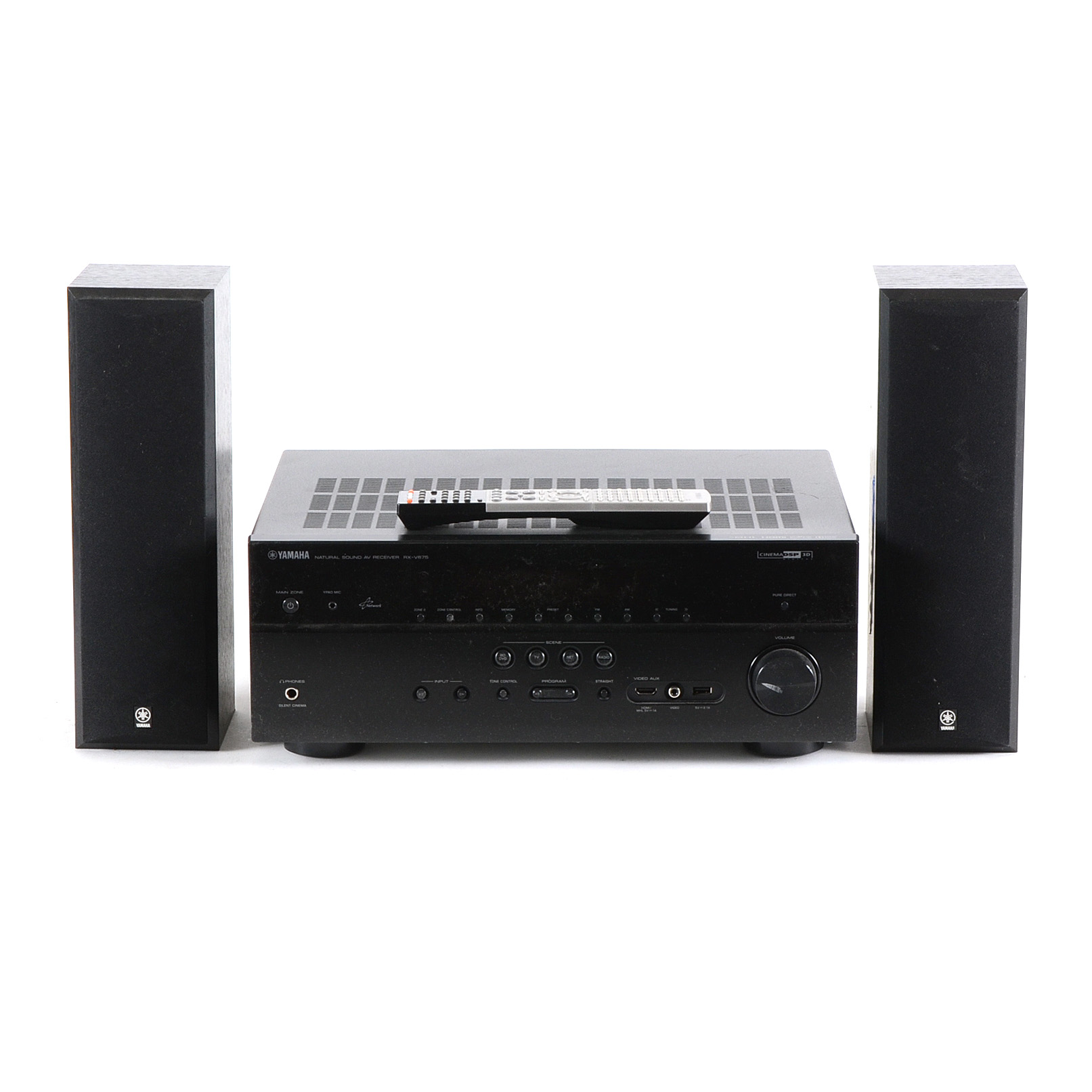 Yamaha Natural Sound AV Receiver RX-V675 and Speakers