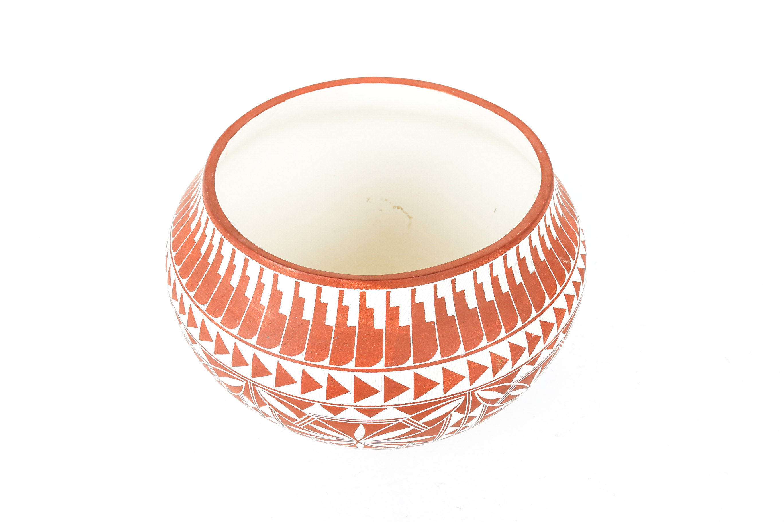 Signed Jr.D. Aragon Acoma Laguna Pueblo Native American Pottery Vase