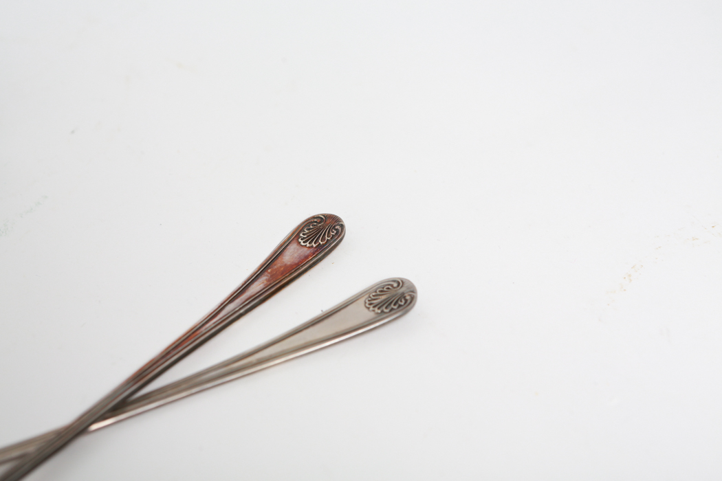 Vintage Crystal Salad Bowl with Silver Tone Rim and More