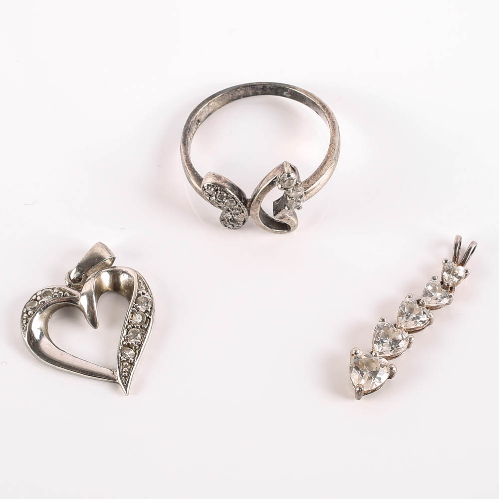 Sterling Silver and Cubic Zirconia Jewelry