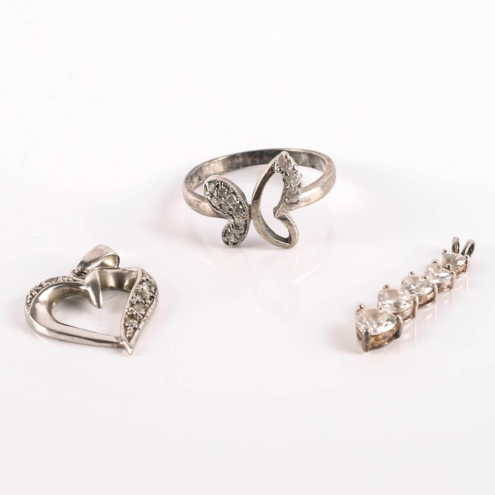 Sterling Silver and Cubic Zirconia Jewelry