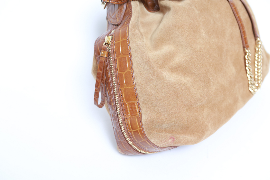 Cole Haan Brown Leather and Suede Purse