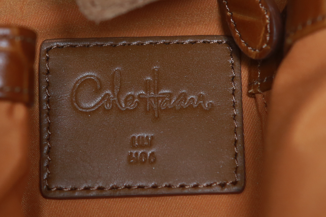 Cole Haan Brown Leather and Suede Purse