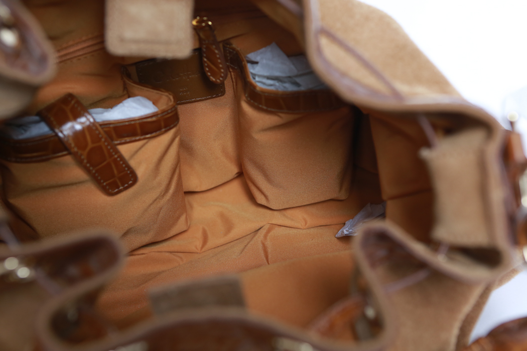 Cole Haan Brown Leather and Suede Purse