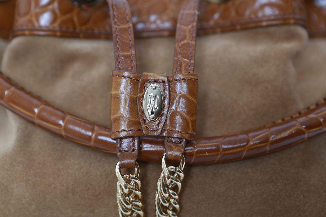 Cole Haan Brown Leather and Suede Purse