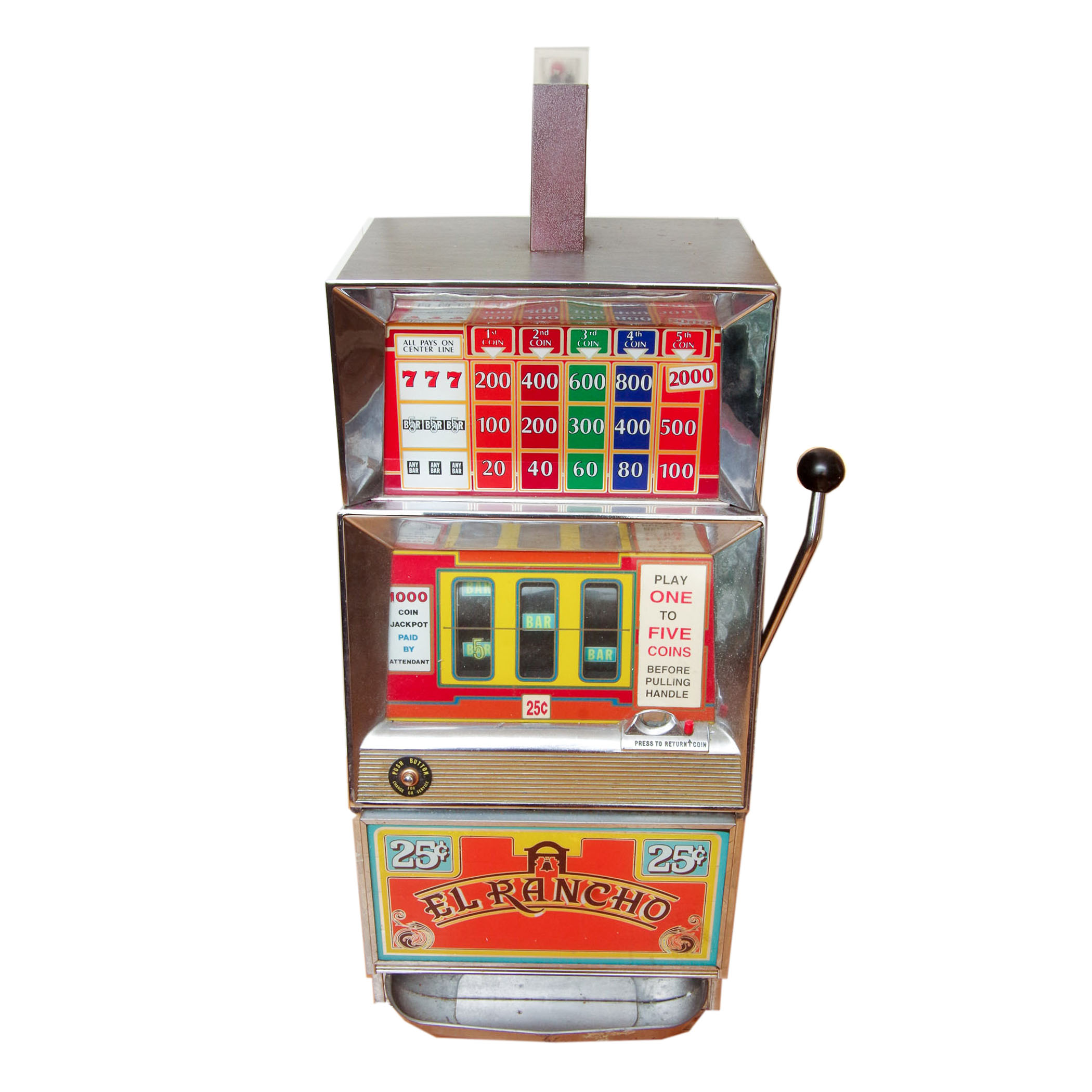Bally "El Rancho" Slot Machine