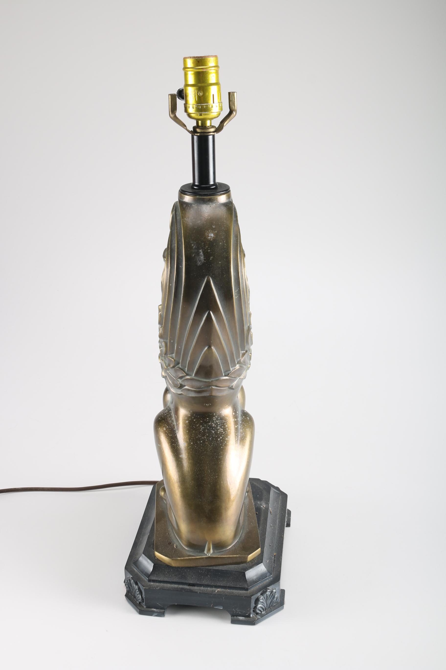 Brass Lion Table Lamp