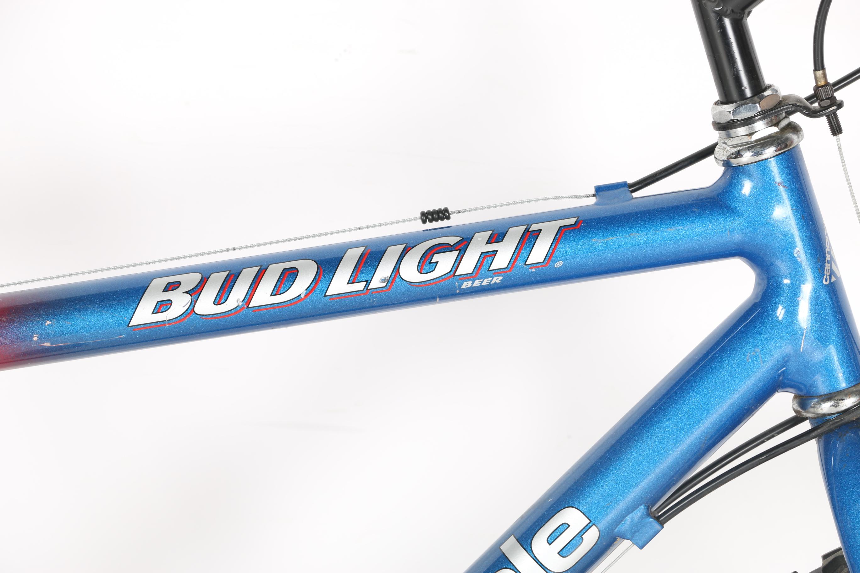1990s Red and Blue Cannondale "Bud Light" Mountain Bike