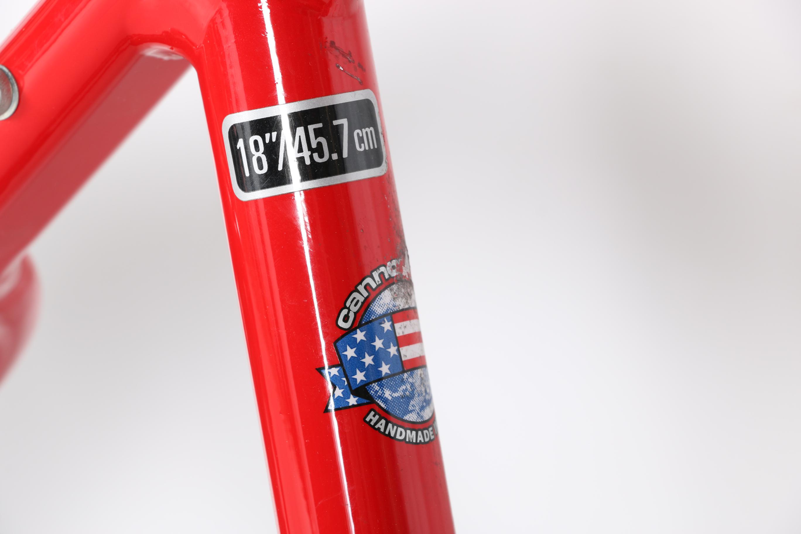 1990s Red and Blue Cannondale "Bud Light" Mountain Bike