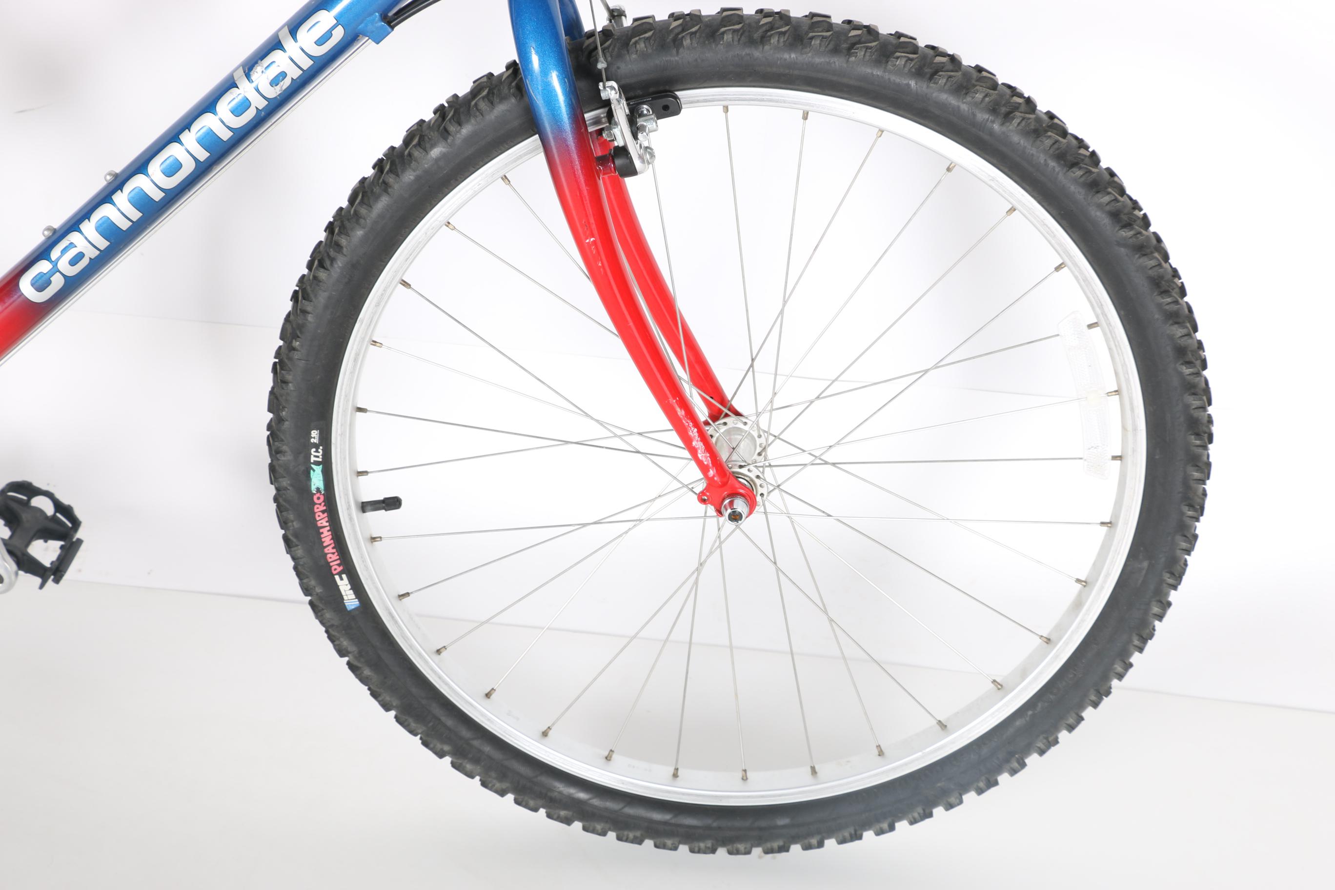 1990s Red and Blue Cannondale "Bud Light" Mountain Bike