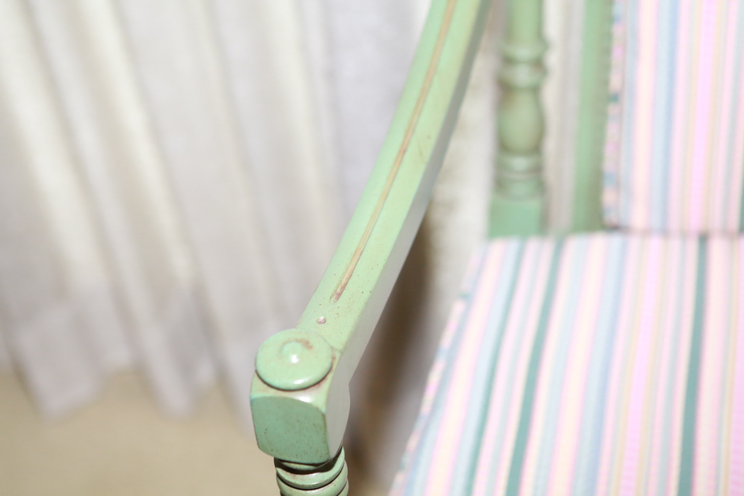 French Country Style Wooden Armchair