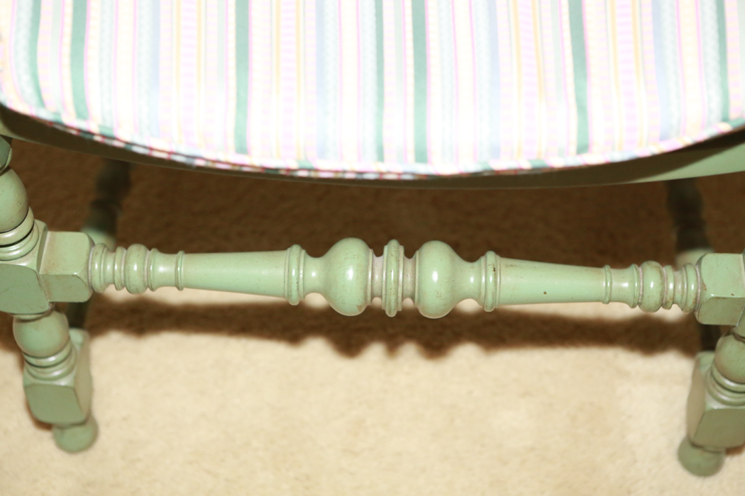 French Country Style Wooden Armchair