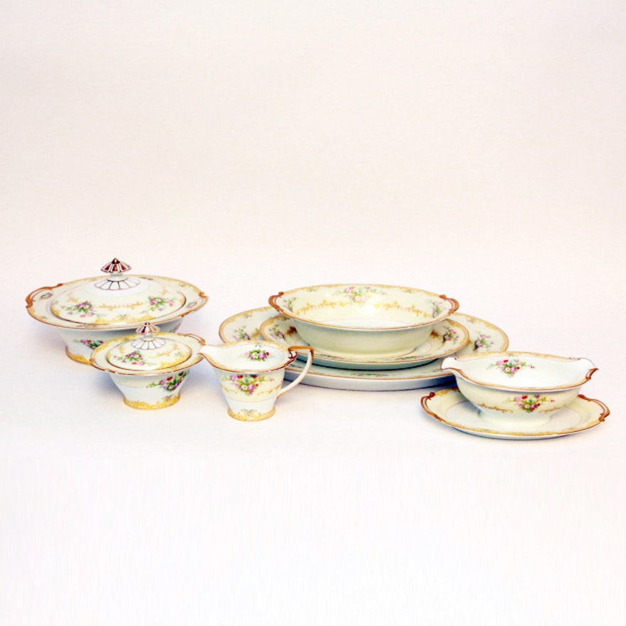 Set of "Vendome" Noritake China Serving Dishes