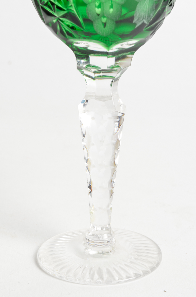 Ajka Crystal "Marsala" Cased Cordial Glasses