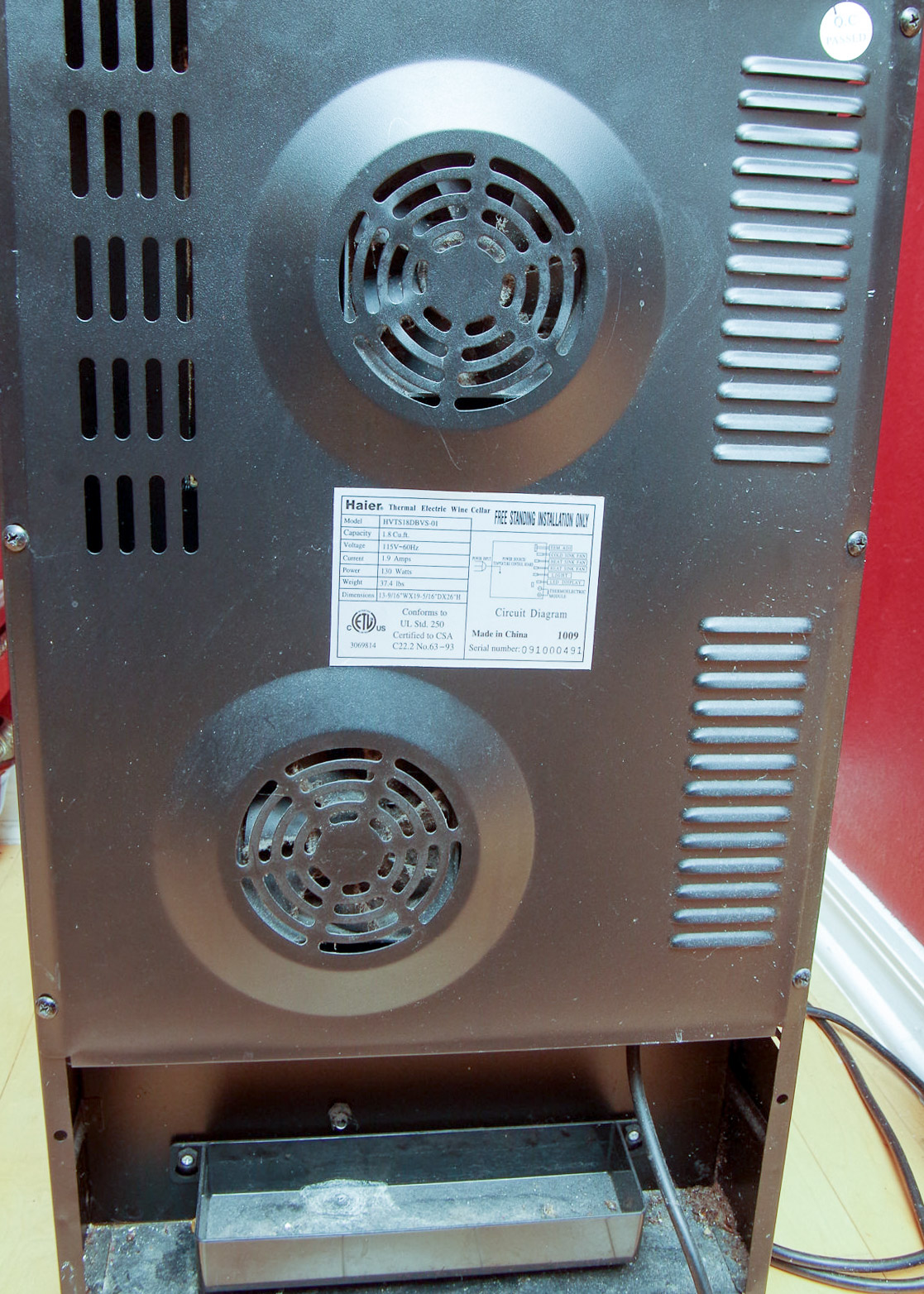 Haier Thermal Electric Wine Cellar