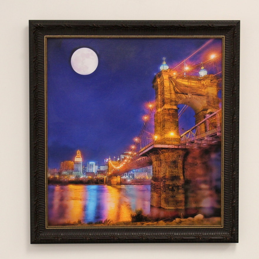 "Moon Over the Roebling" by Mark Wavra
