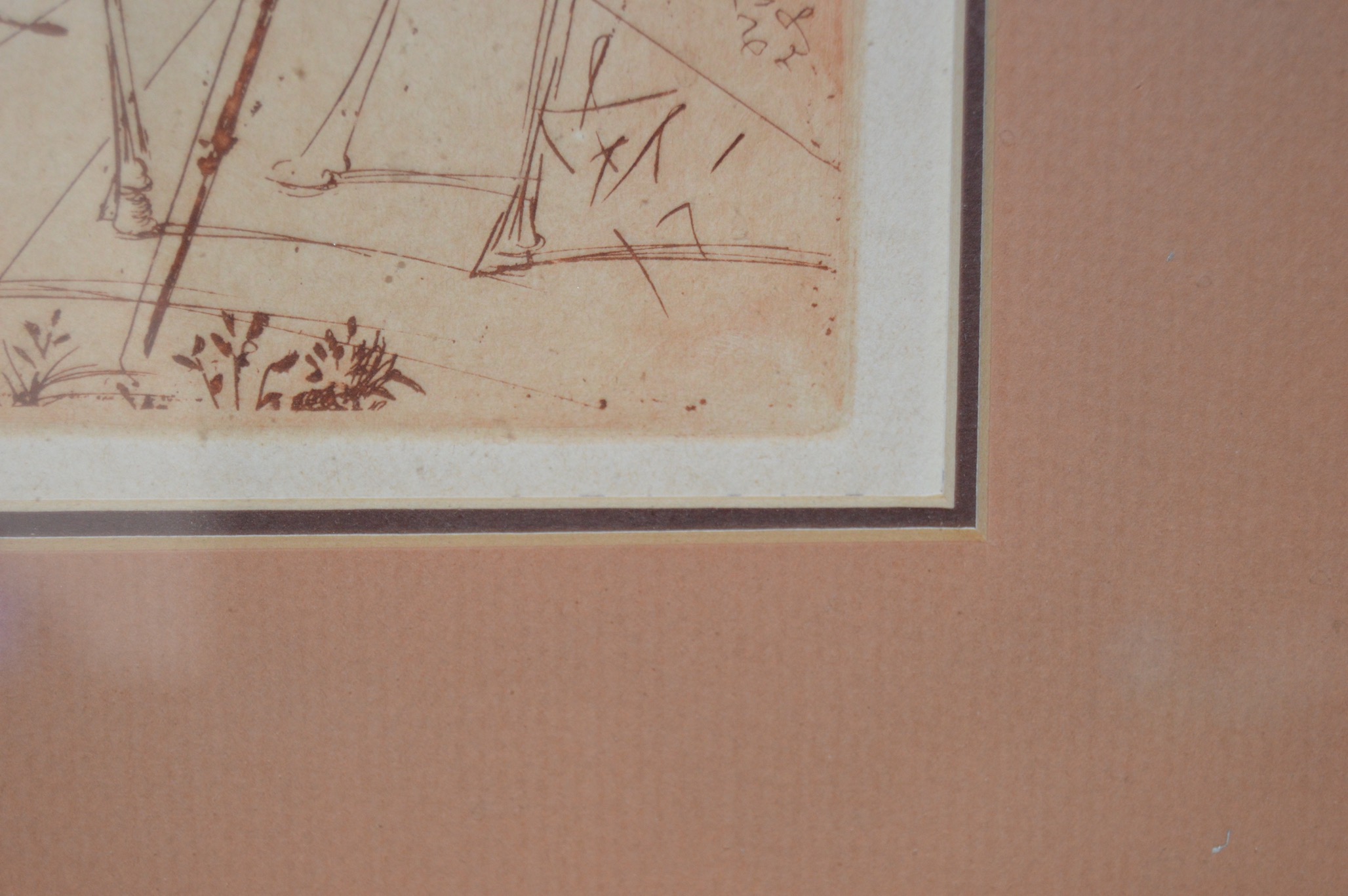 Salvador Dali Restrike Etching "Don Quixote"