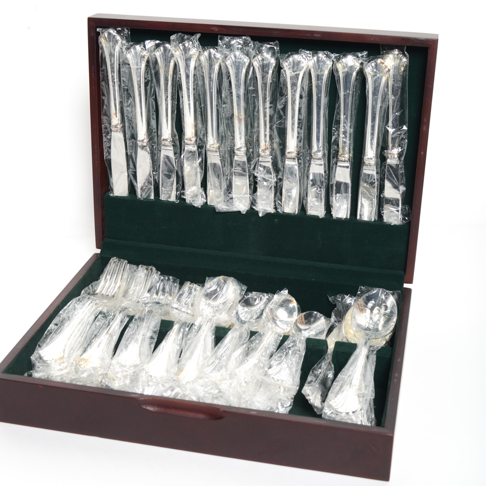 Reed & Barton "Highlands" Silver Plate Flatware Set