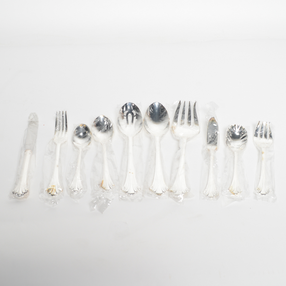 Reed & Barton "Highlands" Silver Plate Flatware Set