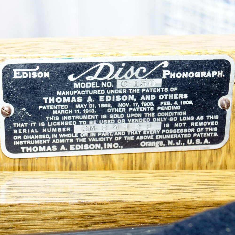 Vintage Edison Disc Phonograph