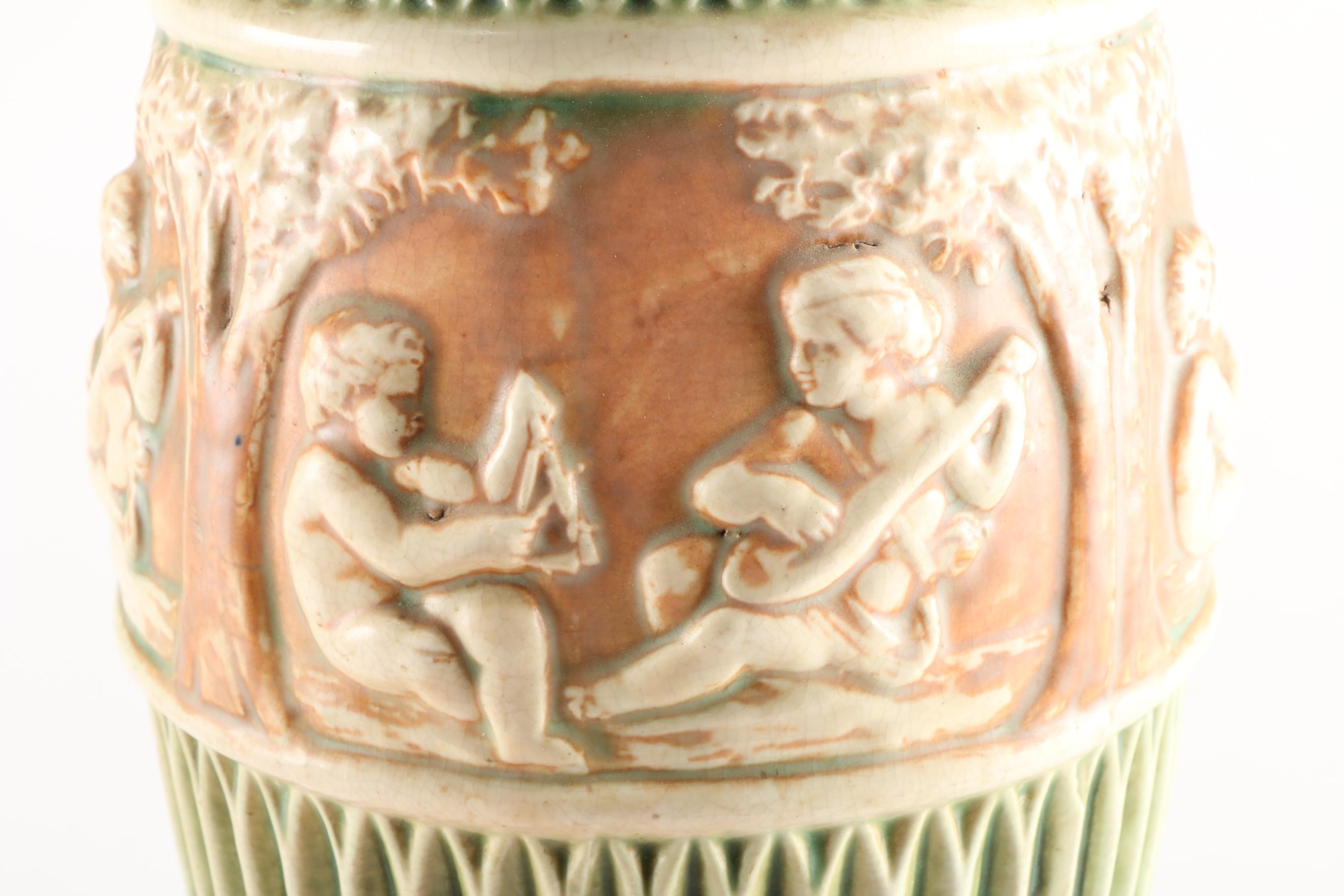 Vintage Romanesque Ceramic Vase