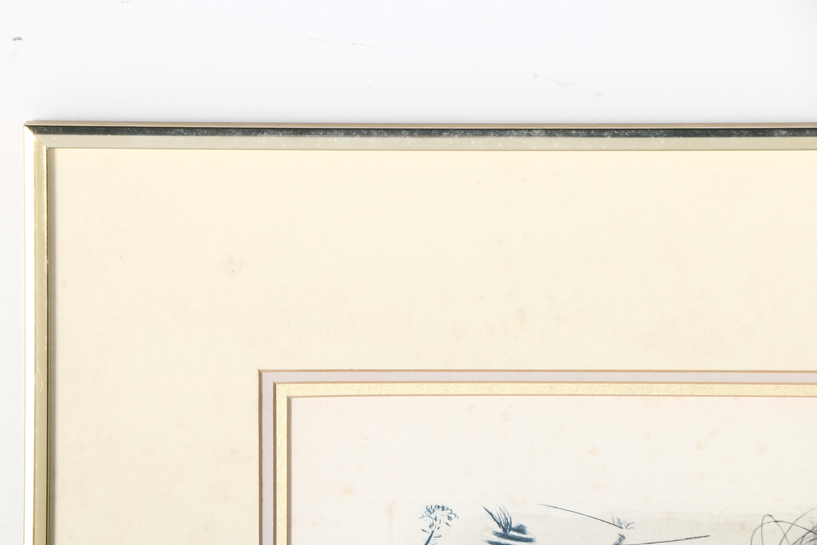 Salvador Dali Artist Proof Color Etching on Paper "The Shepherd"