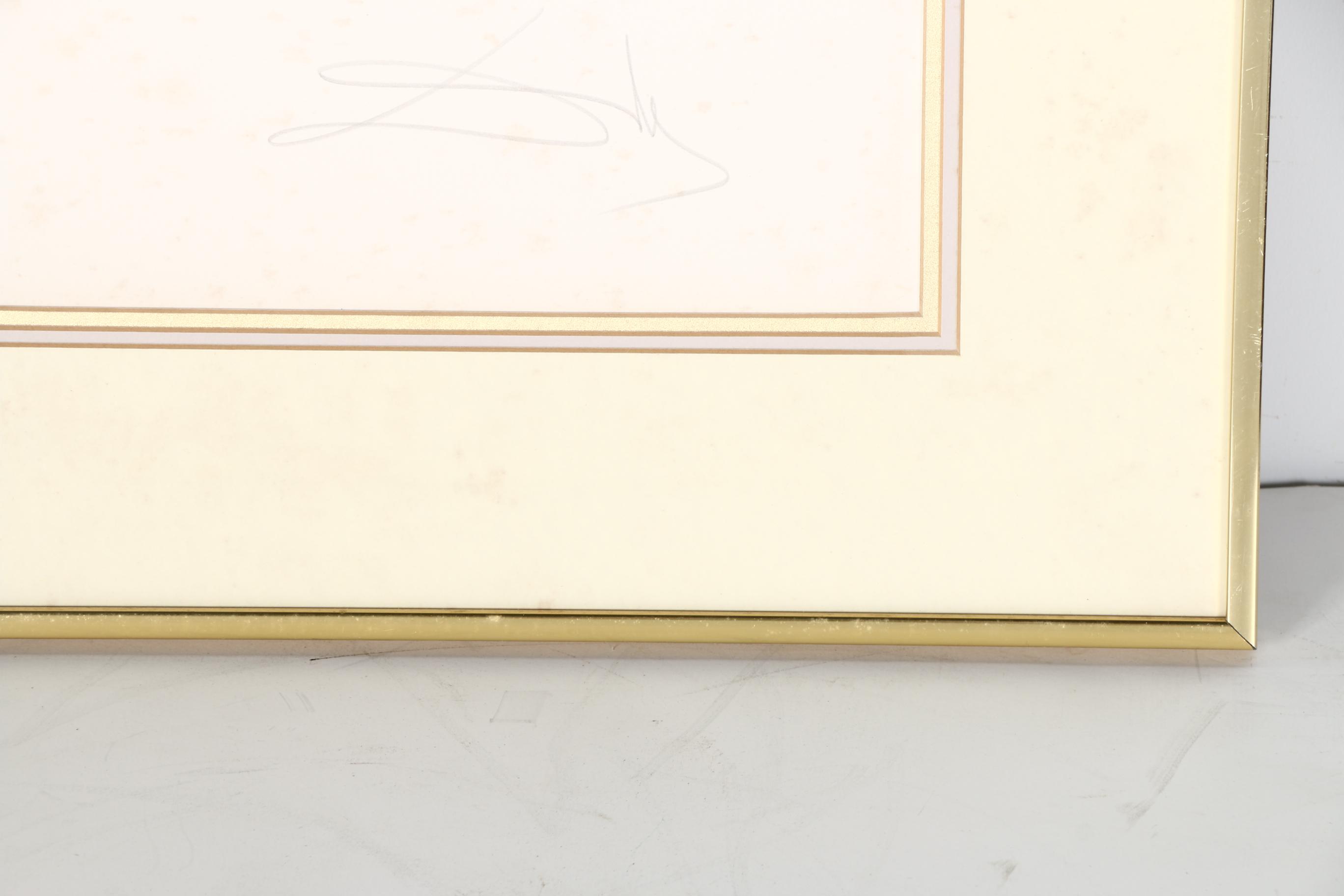 Salvador Dali Artist Proof Color Etching on Paper "The Shepherd"