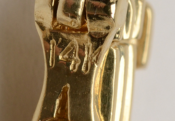 14K Yellow Gold Diamond Tanzanite Linked Bracelet