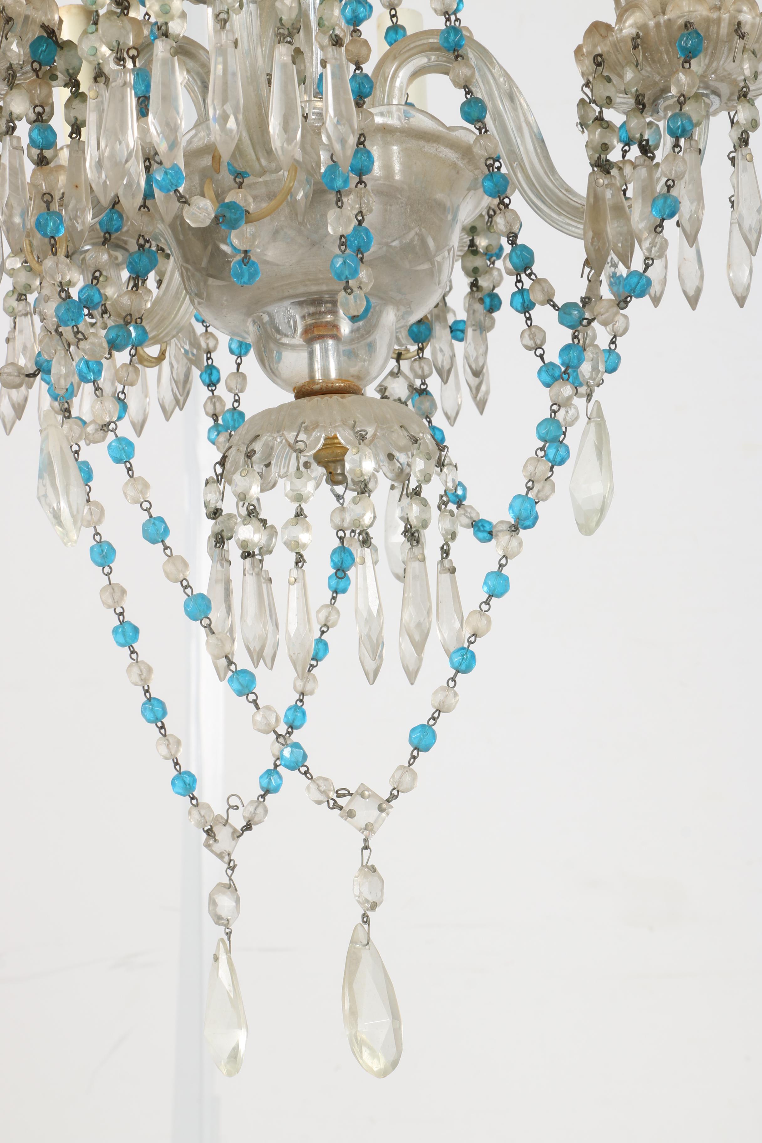 Venetian Style Glass Chandelier