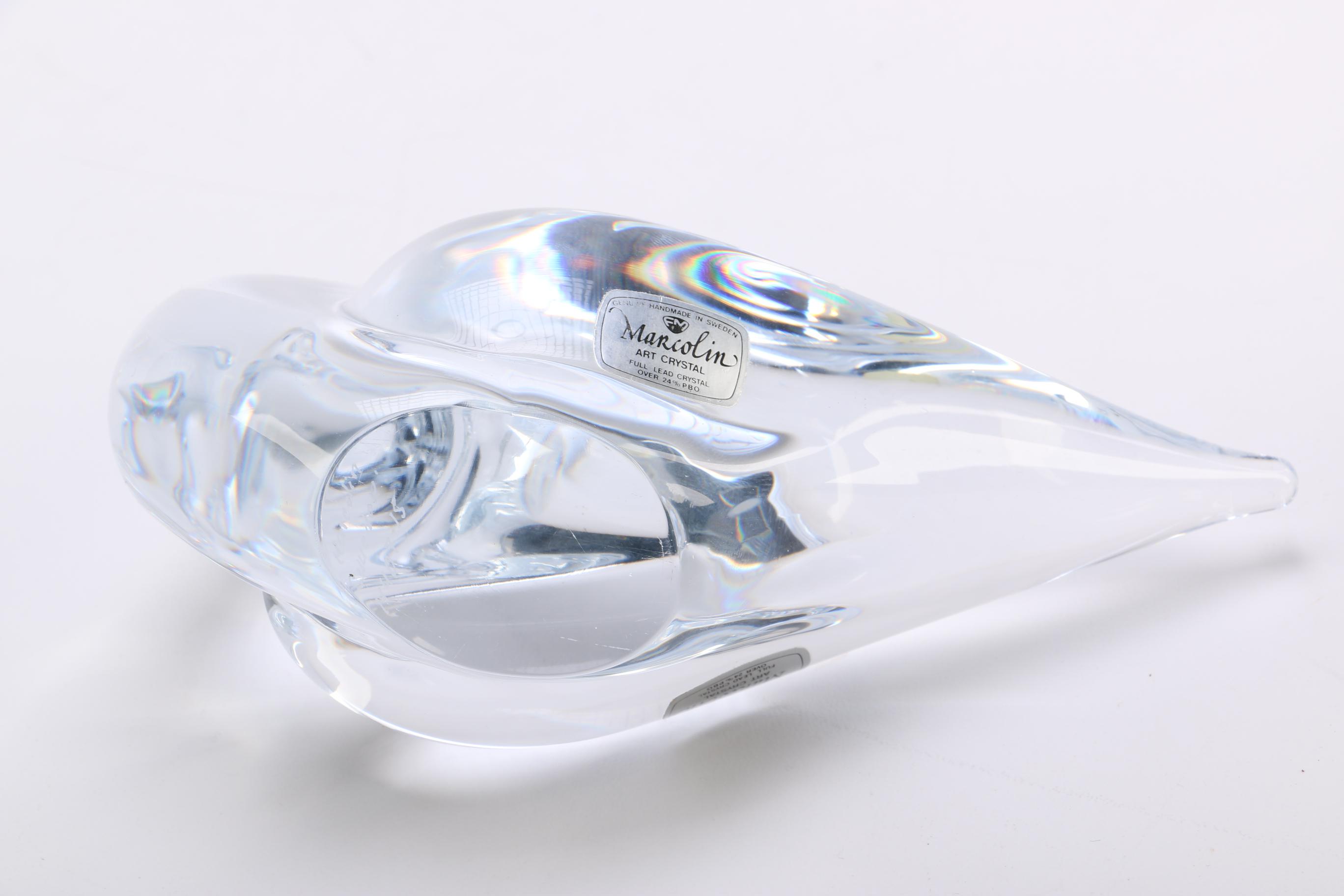 Marcolin Art Crystal Dove Figurines