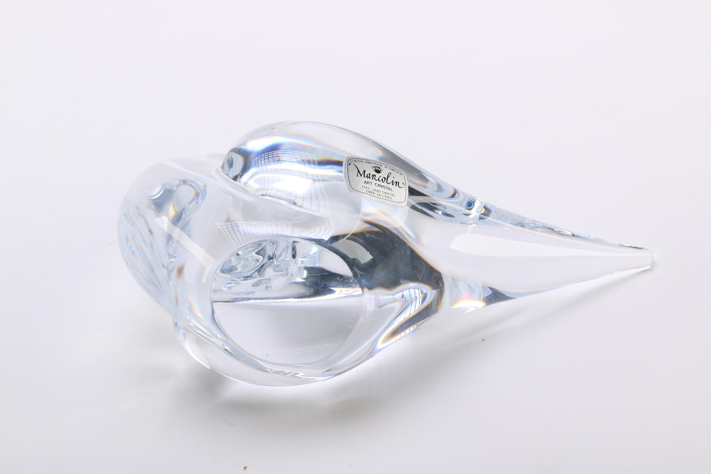 Marcolin Art Crystal Dove Figurines