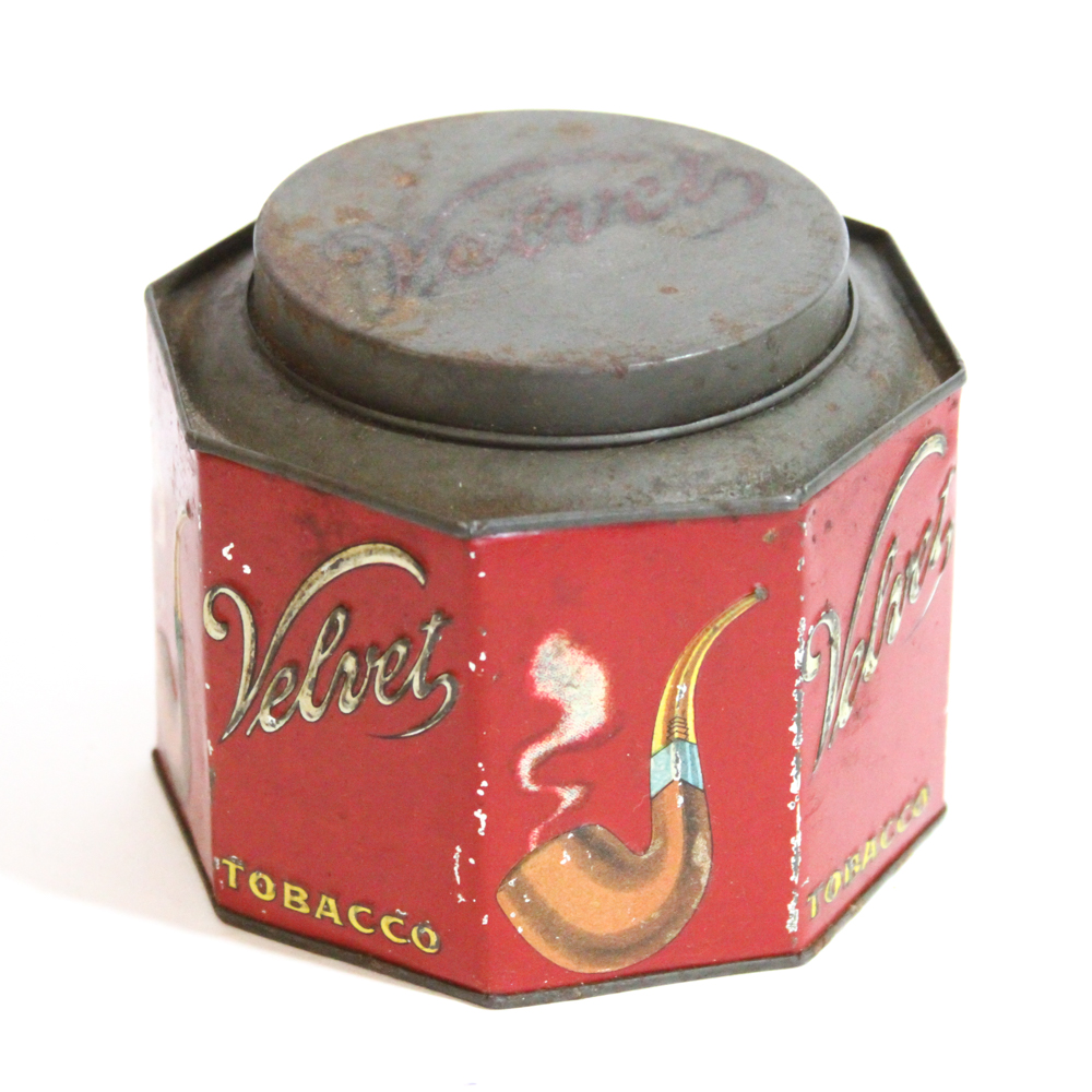 Vintage Velvet Tobacco Tin