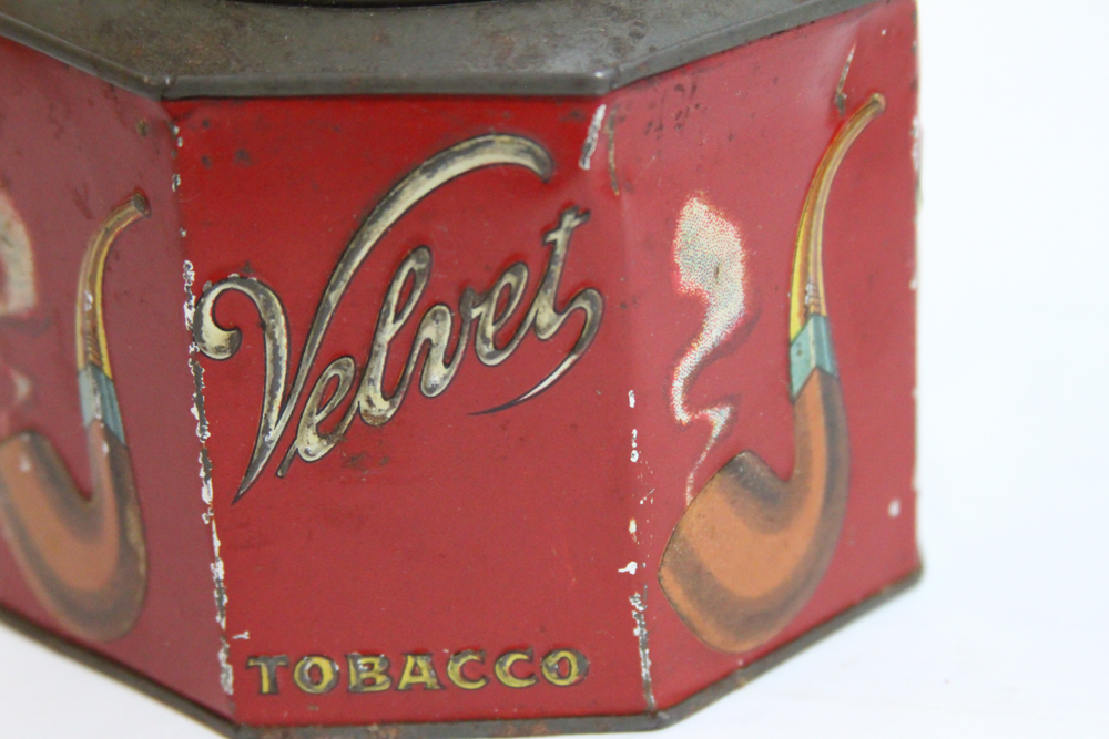 Vintage Velvet Tobacco Tin