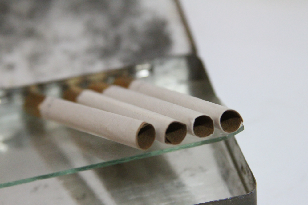 Vintage Cigarette Tins Featuring "Kosmos Marke Kairo" Case