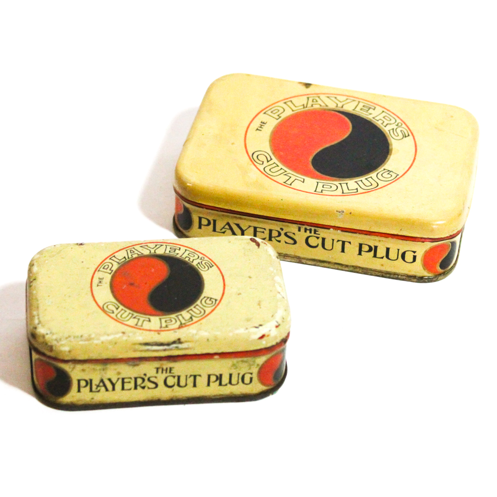 Vintage The Players Cut Plug Tobacco Tins