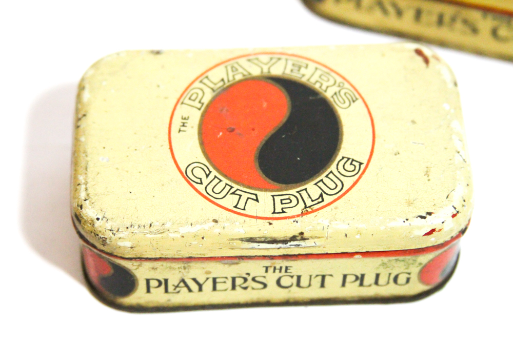 Vintage The Players Cut Plug Tobacco Tins