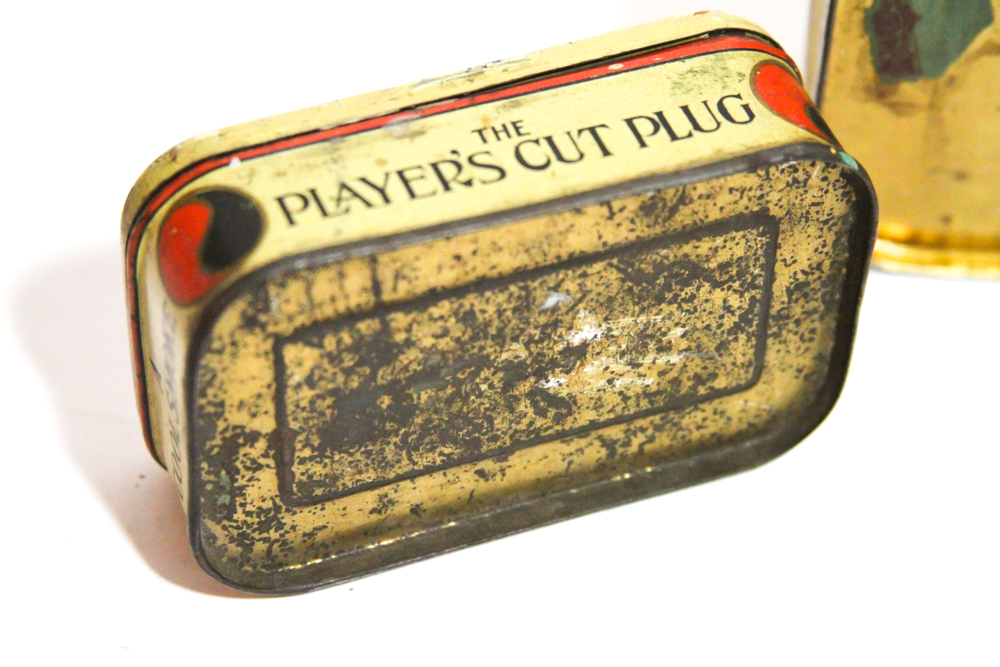 Vintage The Players Cut Plug Tobacco Tins