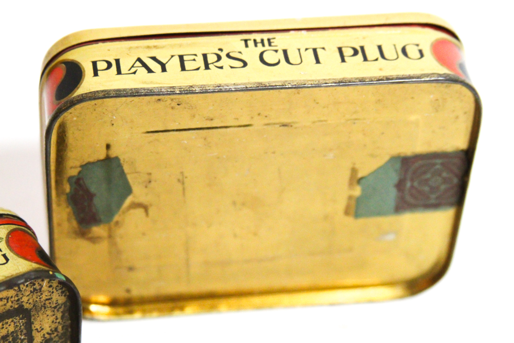 Vintage The Players Cut Plug Tobacco Tins