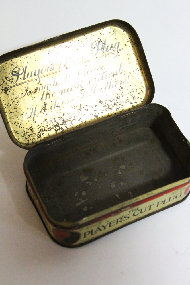 Vintage The Players Cut Plug Tobacco Tins