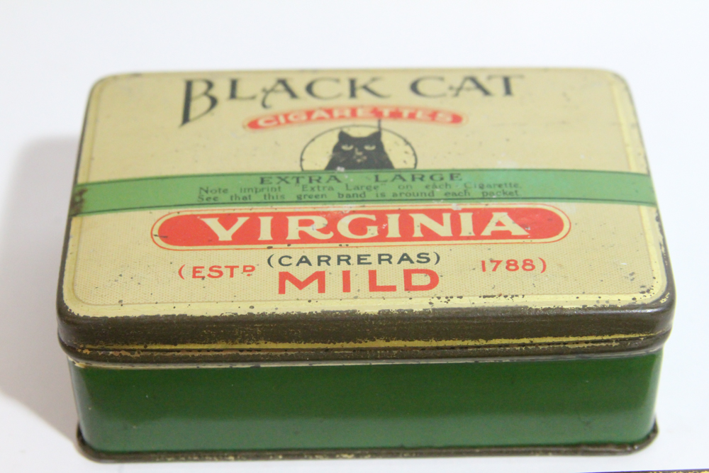 Carreras "Black Cat Virginia Cigarettes" Tins