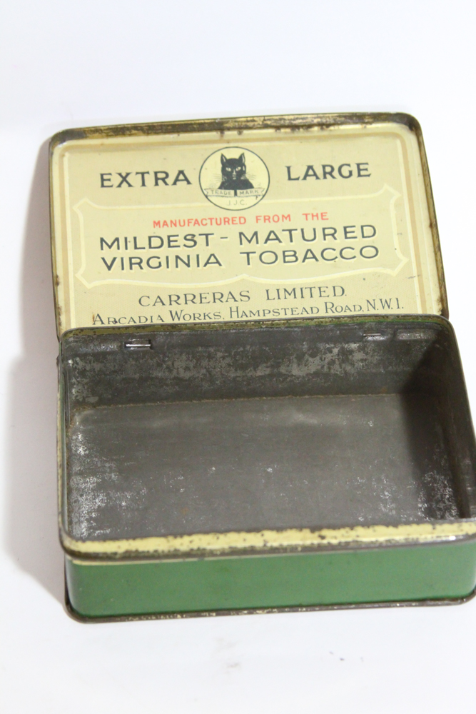 Carreras "Black Cat Virginia Cigarettes" Tins