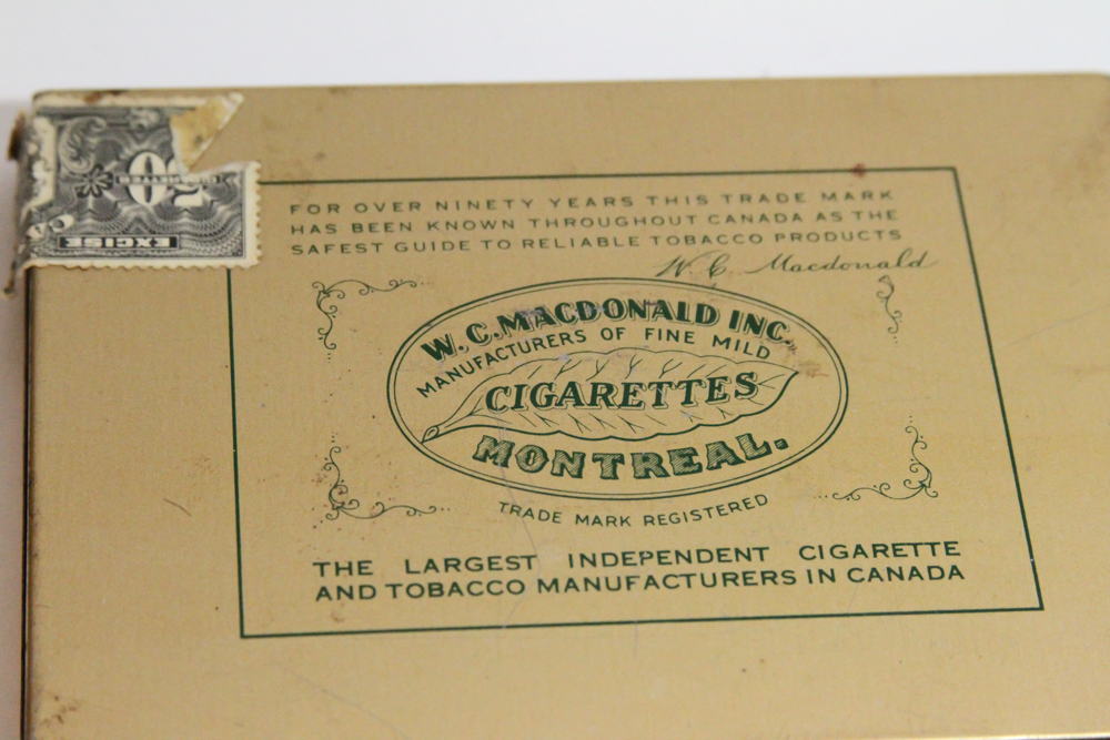Vintage Player's and Macdonald's Cigarette Tins