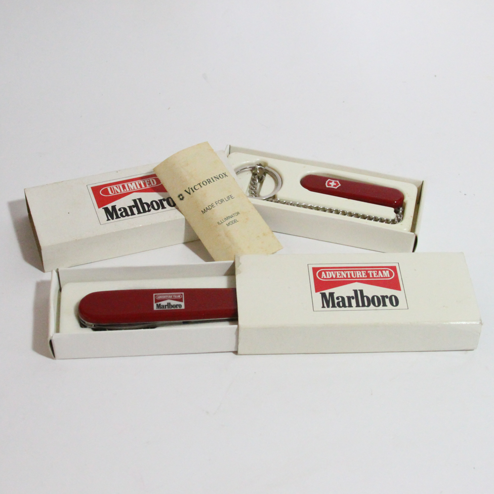Victorinox Swiss Army Knives with Marlboro Logos