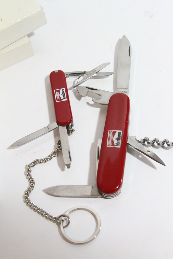 Victorinox Swiss Army Knives with Marlboro Logos