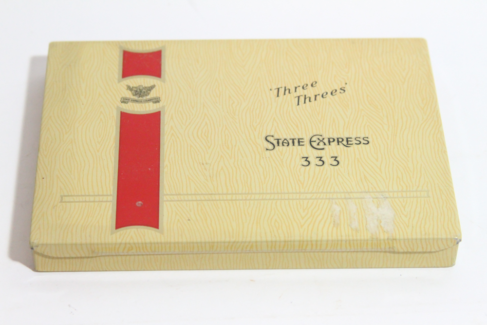 Vintage Cigarette Tins Featuring State Express