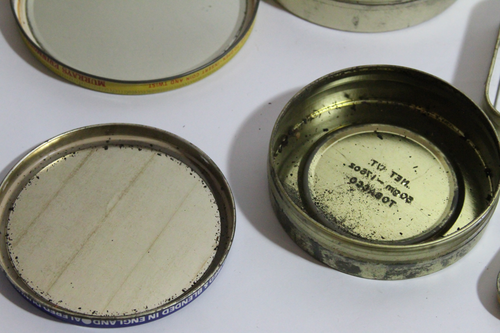 Collection of Six Vintage Tobacco Tins