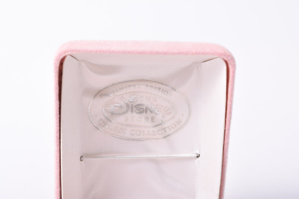 Sterling Silver Cinderella and Belle Disney Princess Pendants on Chain